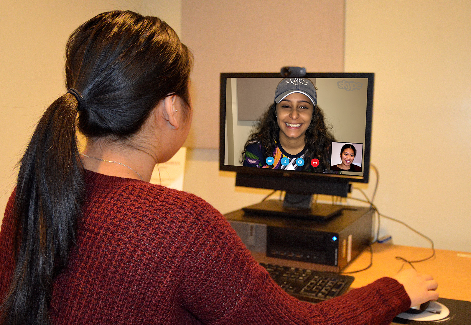 Students Video Chatting