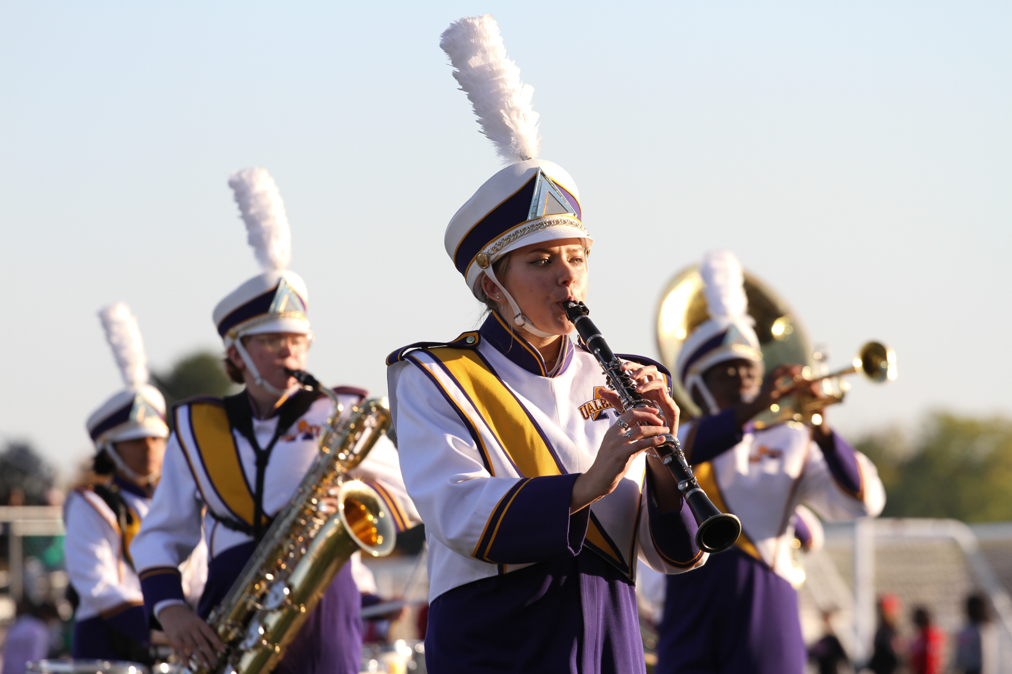 Joy Johnson in the Marching Band