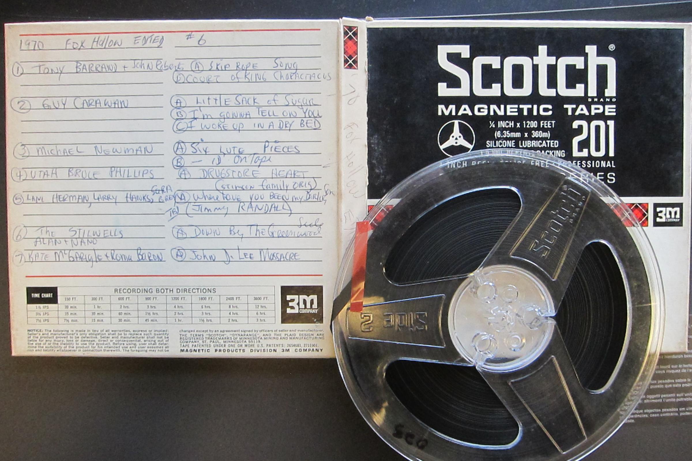 Recordings on magnetic tape