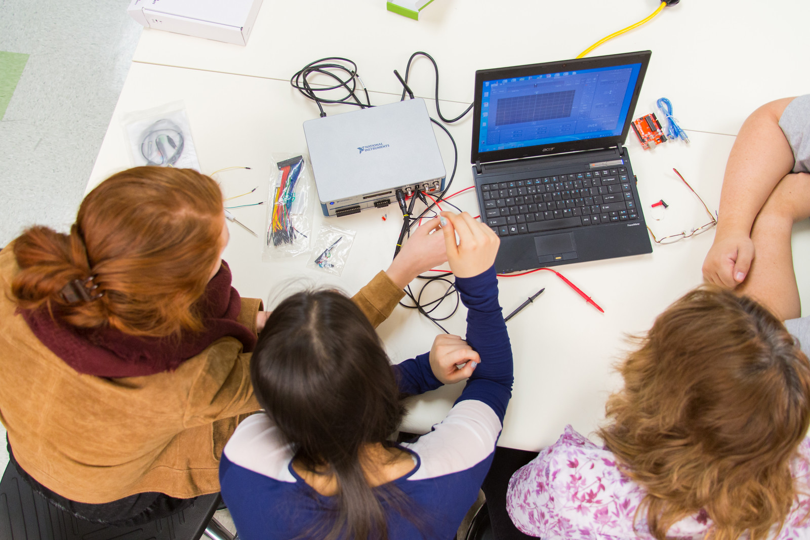 Students using laptop