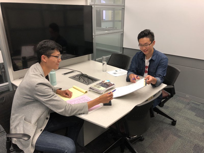 Students in Group Study Room