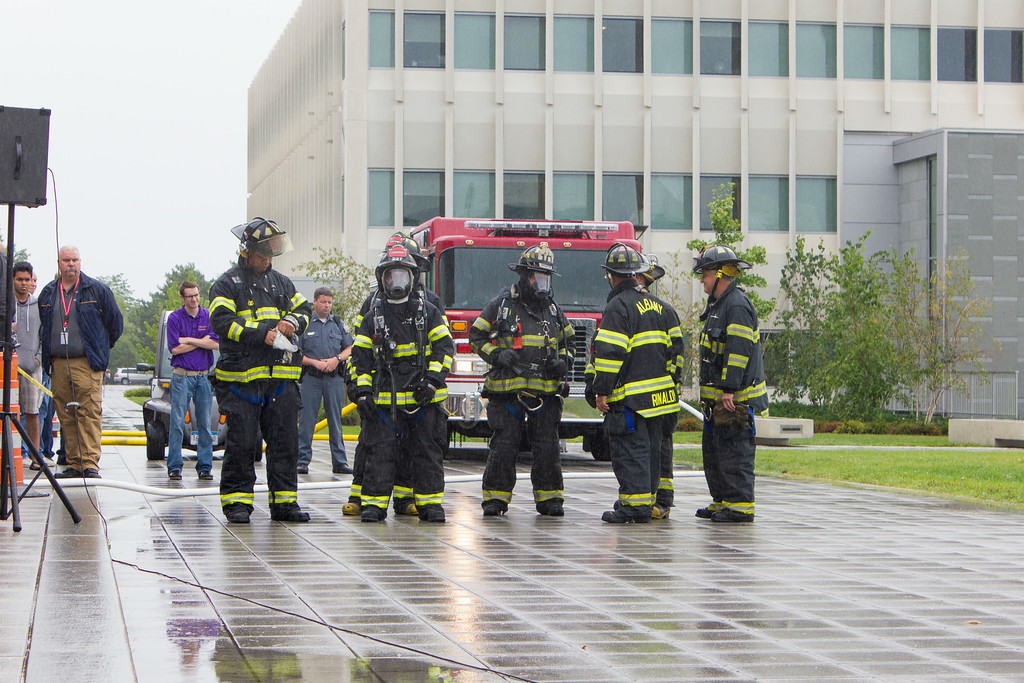 Firemen on UAlbany campus