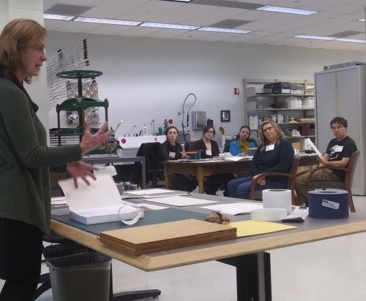 Preservation Department's Oversized Book Repair Workshop