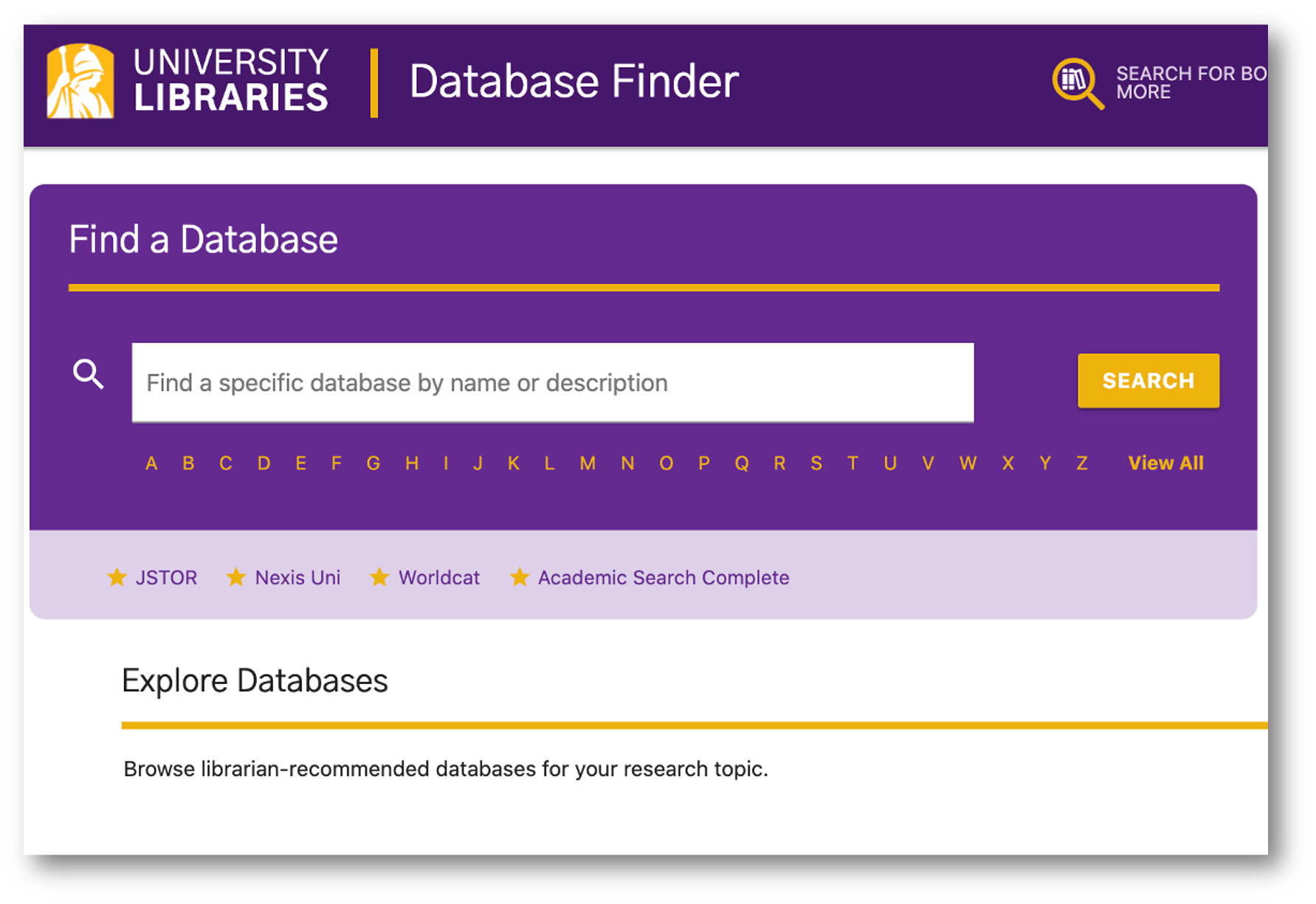 Database Finder screenshot