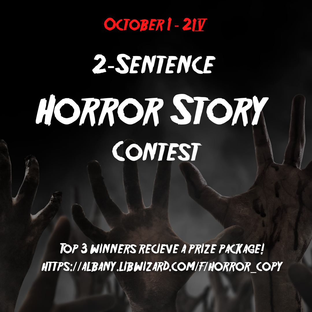 Two-sentence horror story contest logo