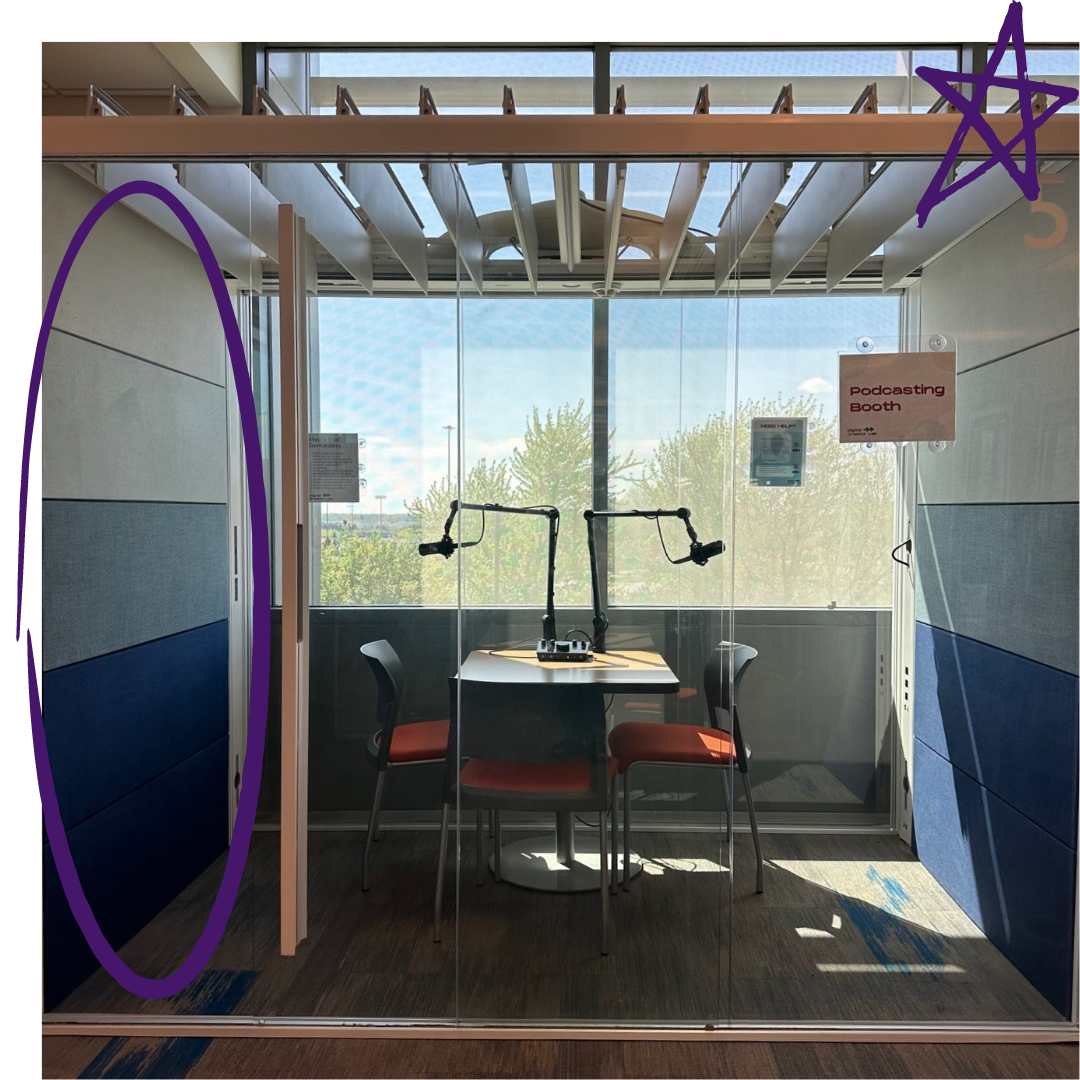 Group Study Pod at GVSU Library has soundproofing walls and adjustable task lighting