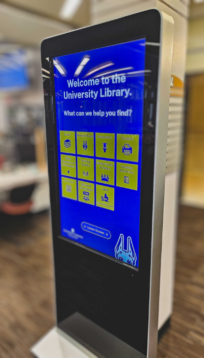 photo of the wayfinding kiosk prototype