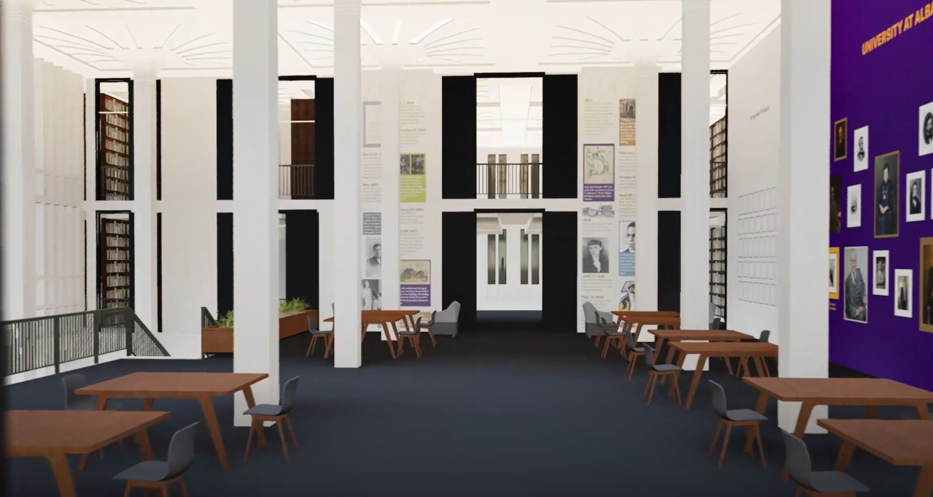 Rendering of the re-designed room