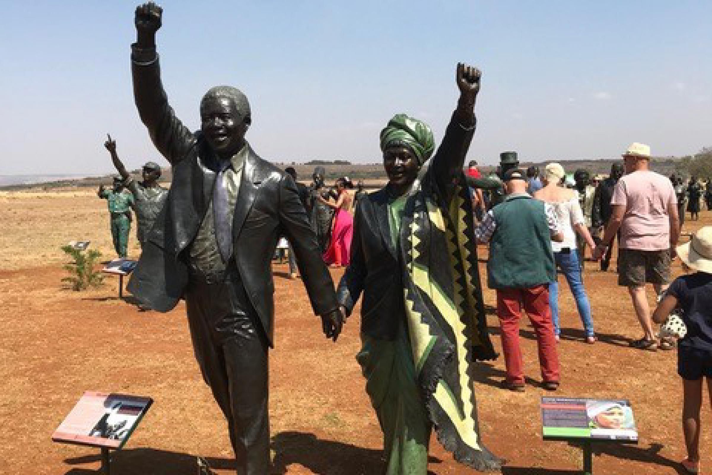 Statues of the Mandela family