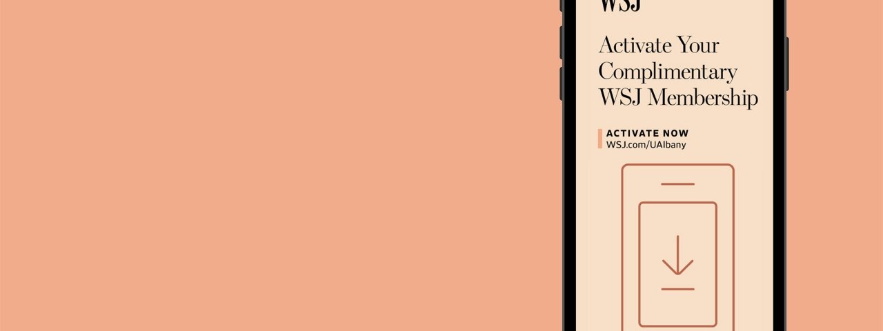 iPhone with text reading Activate Your Complimentary WSJ Membership