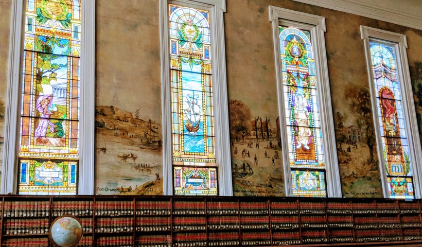 Stained Glass Windows at Dewey Graduate Library