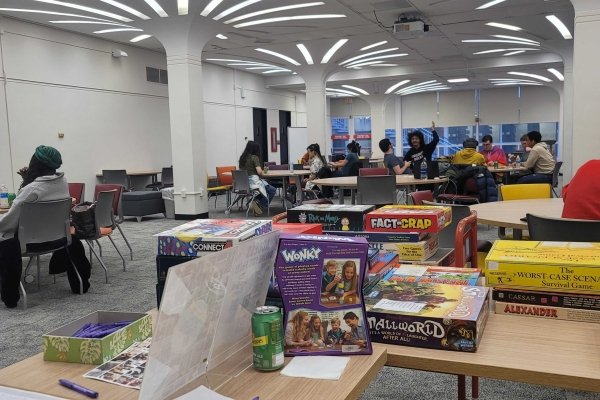 Game night at the University Libraries Minerva Room