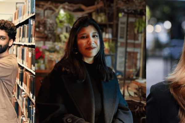 Suraj Krovvidi (left), Farzana Sabah (center), Christina Hoffmeister (right)