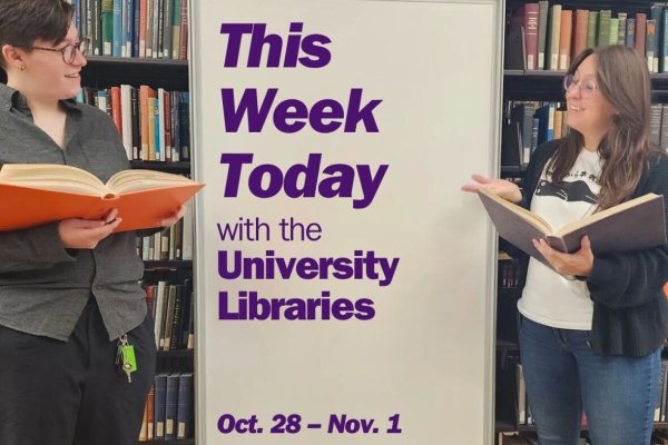 Melody Palmer and Brittany Patton on opposite sides of a white board