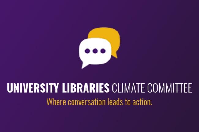 Logo for the University Libraries Climate Committee