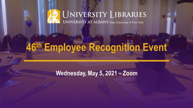 Intro slide for the recognition event